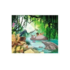 Komar Disney Fotobehang | JUNGGLE Book Swimming with Baloo | Grootte: 368 x 254 cm (breedte x hoogte) | Behang, Kinderwand, kinderkamer, Decoratie | 8-4106