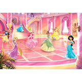 Komar Disney fotobehang | Disney Princess glitterfeest | Afmetingen: 368 x 254 cm (breedte x hoogte) | meisjes, prinses, behang, kinderen, muur, kinderkamer, decoratie | 8-4107
