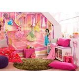 Komar Disney fotobehang | Disney Princess glitterfeest | Afmetingen: 368 x 254 cm (breedte x hoogte) | meisjes, prinses, behang, kinderen, muur, kinderkamer, decoratie | 8-4107