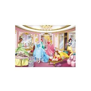 Komar Disney Muurafbeelding | Disney Princess Mirror | Grootte: 368 x 254 cm (breedte x hoogte) | Meisjes Prinses, Kinderkamer | 8-4108