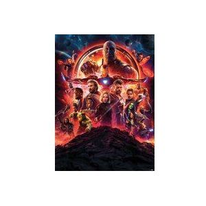 Komar Marvel fotobehang Avengers Infinity War Movie poster - afmeting 184 x 254 cm, 4 delen, kleurrijk - behang, kinderkamer, tienerkamer, Thanos
