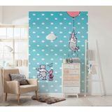 Komar - Disney - fotobehang WINNIE POOH PigLET - 184x254cm - behang, muurdecoratie, Winnie Puh, feel, wolken -4-4025