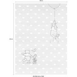 Komar - Disney - fotobehang WINNIE POOH PigLET - 184x254cm - behang, muurdecoratie, Winnie Puh, feel, wolken -4-4025