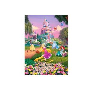 Komar - Disney - fotobehang Princess Sunset - 184 x 254 cm - behang, muurdecoratie, prinsessens, slot - 4-4026