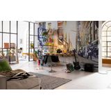 Komar - Vlies fotobehang TIMES SQUARE - 368 x 248 cm - behang, muur, decoratie, wandbekleding, wanddecoratie, New York, verlicht - XXL4-008