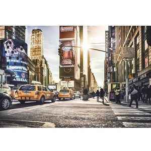 Komar Behang New York City Manhattan Times Square 4 stuks 368 x 248 cm kleurrijk XXL 4-008