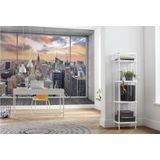 Komar Fleece Muurafbeelding - NYC Outlook - Grootte 368 x 248 cm, 4 delen inclusief lijm - behang, woonkamer, slaapkamer