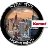 Komar Fleece Muurafbeelding - NYC Outlook - Grootte 368 x 248 cm, 4 delen inclusief lijm - behang, woonkamer, slaapkamer