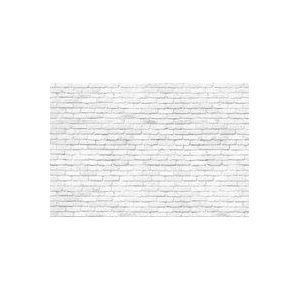 Komar Fleece Muurafbeelding - Brick Wall - Grootte 368 x 248 cm, 4 delen inclusief lijm - behang, woonkamer, slaapkamer