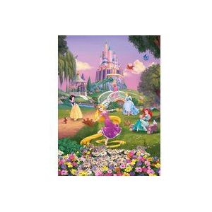 Fotobehang - Princess Sunset - Afmeting 184 x 254 cm - Disney, Princess, Kinderkamer, Behang