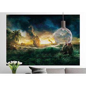 Sunny Decor - Disney - fotobehang PIRATEN OF THE CARIBBEAN - 184 x 127 cm - behang, muurdecoratie, piraat, schip -SD408