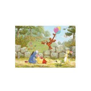 Sunny Decor - Disney - fotobehang Winnie Pooh Ballooning - 368 x 254 cm - behang, muurdecoratie, Winnie Puh - SD460, bont