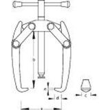 Gedore 8003840 Accupoolklem-trekker 2-armig 60x40 Mm