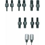 Gedore - Set Draadeind-Adapters - 2 Stuks - Voor Eén- en Twee Gats Toepassingen