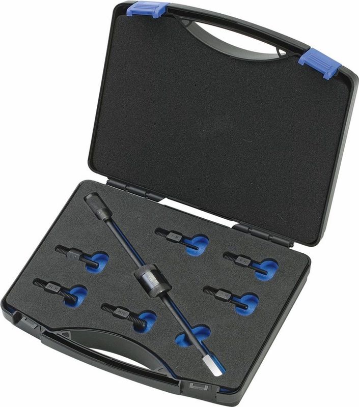 GEDORE Schroefdraadadapterset - 11-delig - Inclusief Glijhamer 700 g - Made in Germany