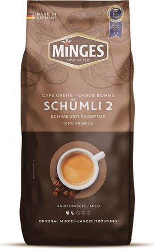 Minges - Café Crème Schümli 2 Bohnen - 1kg