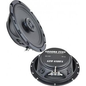 Ground Zero GZIF 6501FX - Autospeakers - 16,5cm (6,5”) - 2-weg Coaxiale Platte Speakerset - 70 Wrms