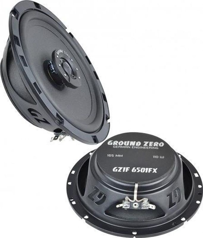 Ground Zero GZIF 6501FX - Autospeakers - 16,5 cm - 2-Weg Coaxiale Auto Speaker Set - 110W