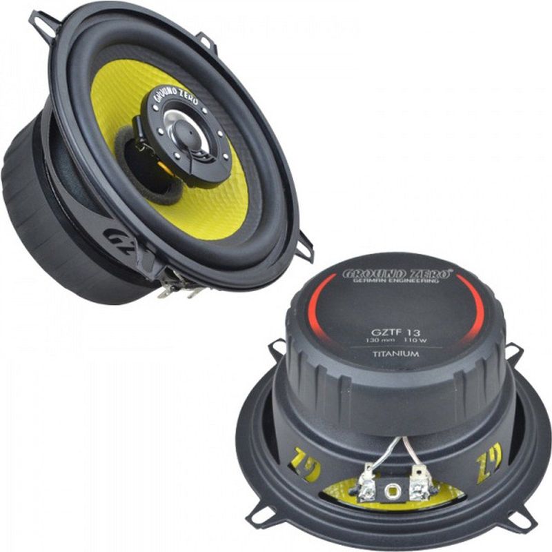 Ground Zero GZTF 5.2X - Autospeakers - 13 cm - 110 Watt - 2-weg Coaxiale luidsprekers