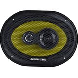 Ground Zero GZTF 69X - Autospeakers - 6”× 9” Inch 3-weg Triaxiaal - 3 Ohm - 130 W RMS / 190 W Piek