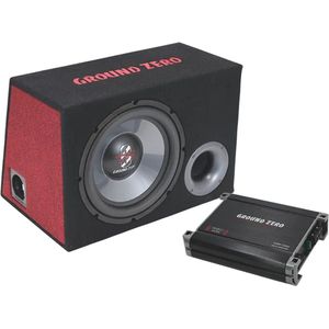 Ground Zero GZ BASS KIT 12.300X - Autosubwoofer - 12"" Basreflex Subwoofer-behuizing met Versterker