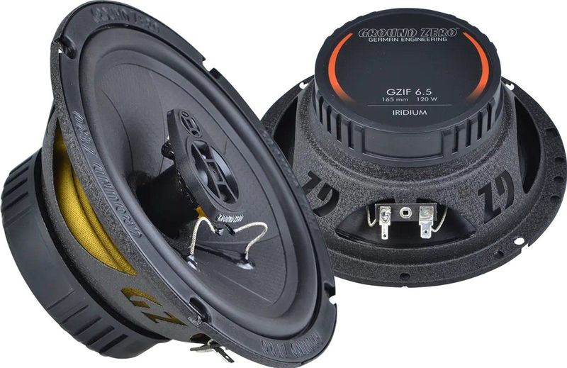 Ground Zero GZIF 6.5 - Autospeakers - 16,5 cm - 80 Wrms - 3 Weg Coaxiale Speakerset