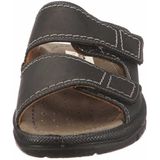 Jomos - Instapper - Zwart - Leder - Verstelbare Velcro