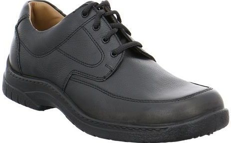 Jomos - Feetback 406202 - Stadsschoenen - Zwart - Leer - Uitneembare Binnenzool