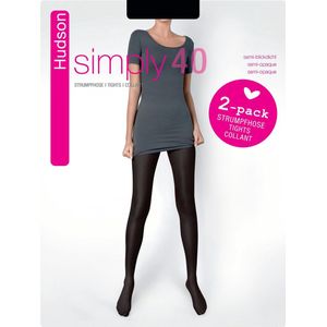 Hudson Simply 40 Panty - 2 pack - Antraciet - Maat 38-40