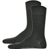 Hudson - Herensokken - Grijs Melange - Dubbelpak - 39-42 EU