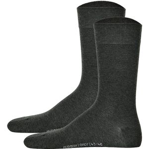 Hudson - Herensokken - Grijs Melange - Dubbelpak - 39-42 EU