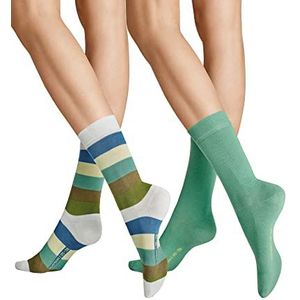 Hudson Dames Motley 2-pack SOD sokken, bud-green, 39/42, Bud-groen, 39/42 EU