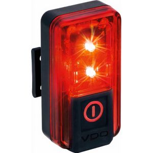 Vdo eco light red rl plus usb achterlicht li-on accu+remlicht aan /uit