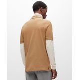 BOSS Pallas regular fit polo - pique - midden beige