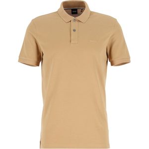 BOSS Pallas regular fit polo - pique - midden beige