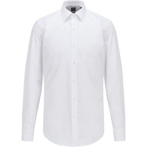 BOSS - Hank - Slim Fit Overhemd - Wit - Popeline