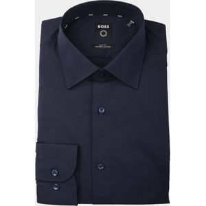Slim Fit Businesshemd aus Popeline mit Stretch-Anteil