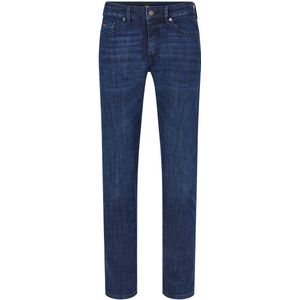 BOSS Delaware BC-L-P Heren Slim Fit Jeans Grijs Super Stretch Denim Blauw 36W 34L, Blauw