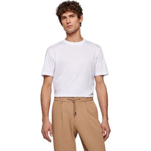 BOSS - T-shirt - Regular Fit - Katoenen Jersey - Met Logodetail