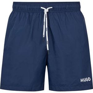 HUGO - Haiti - Zwembroek - Donkerblauw - Sneldrogend, Volledige Voering, Logotrekkoorden