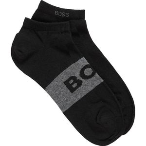 BOSS - Ankle Socks - Uni - Zwart - Katoenmix - Set van 2 Paar