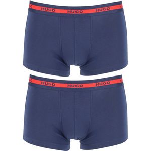 HUGO - Set van 2 Boxershorts - Korte Pijpjes - Jersey Stretchkatoen - Elastische Tailleband
