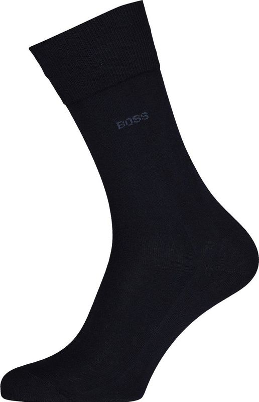 BOSS - George - Herensokken - Donkerblauw - 100% Katoen - Normale Lengte