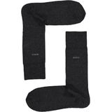 BOSS - Herensokken - Zwart Blauw Antraciet - Katoenmix - 3-Pack