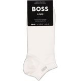 BOSS - Ankle Socks - Korte Sokken - Wit - Katoenmix - Set van 2 Paar