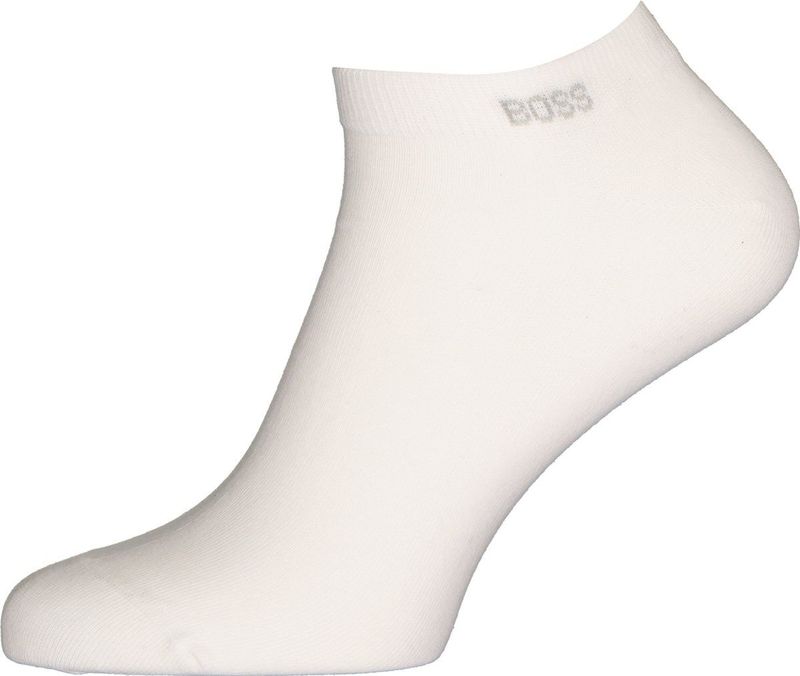 BOSS - Ankle Socks - Korte Sokken - Wit - Katoenmix - Set van 2 Paar