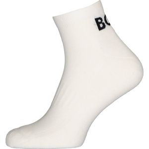 BOSS - Sportieve Korte Sokken - Wit - Katoenmengsel - Verstevigde Hiel