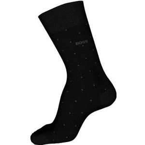 BOSS - George Dots - Herensokken - Zwart Gestipt - Katoen