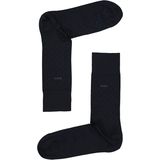 BOSS - George Dots - Enkelsokken - Donkerblauw - Katoen/Polyamide