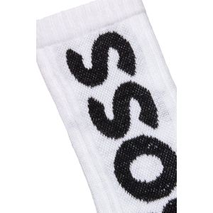 BOSS - Sportsokken - Kwartlengte - Met Opvallend Verticaal Logo - Gemaakt van Biologisch Katoen